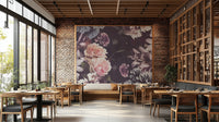 Vintage floral wallpaper design

