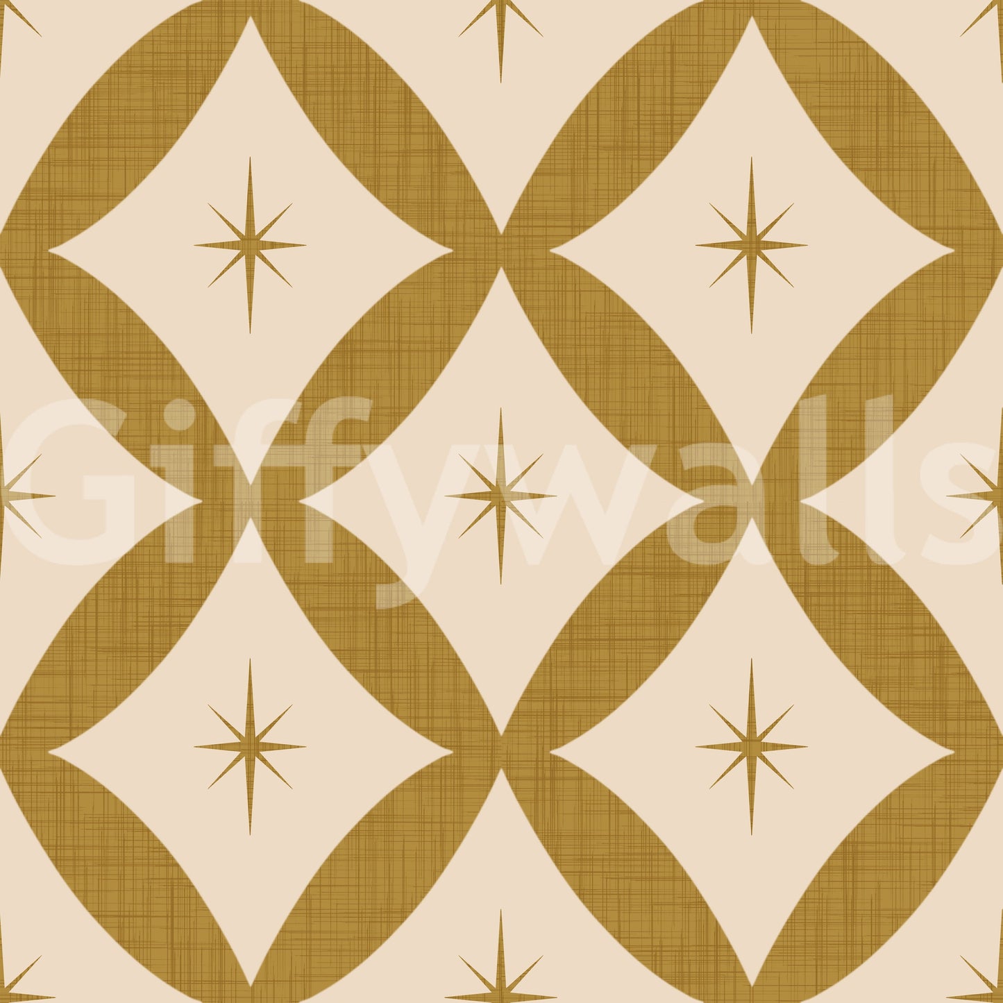 Golden Star Lattice Wallpaper⁠ -2995337