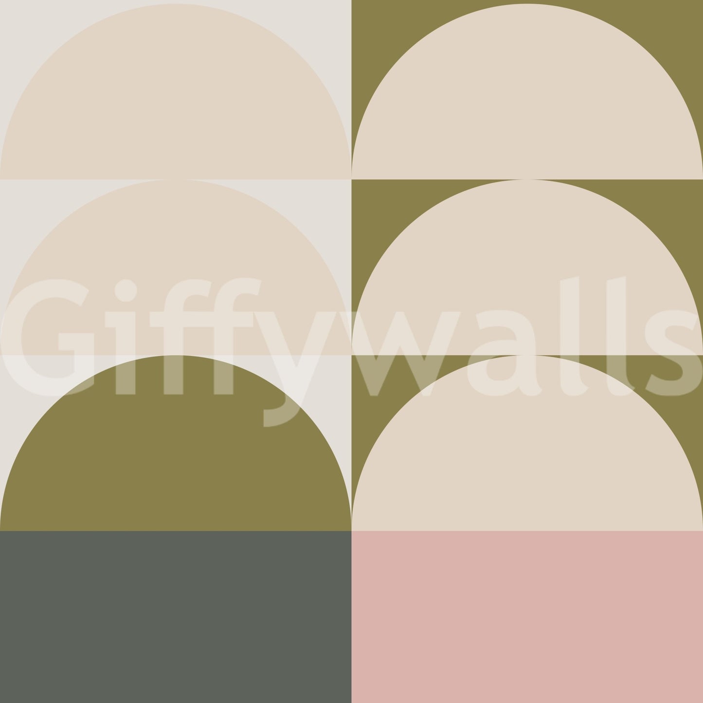 Retro Sunrise Panorama Wall Mural