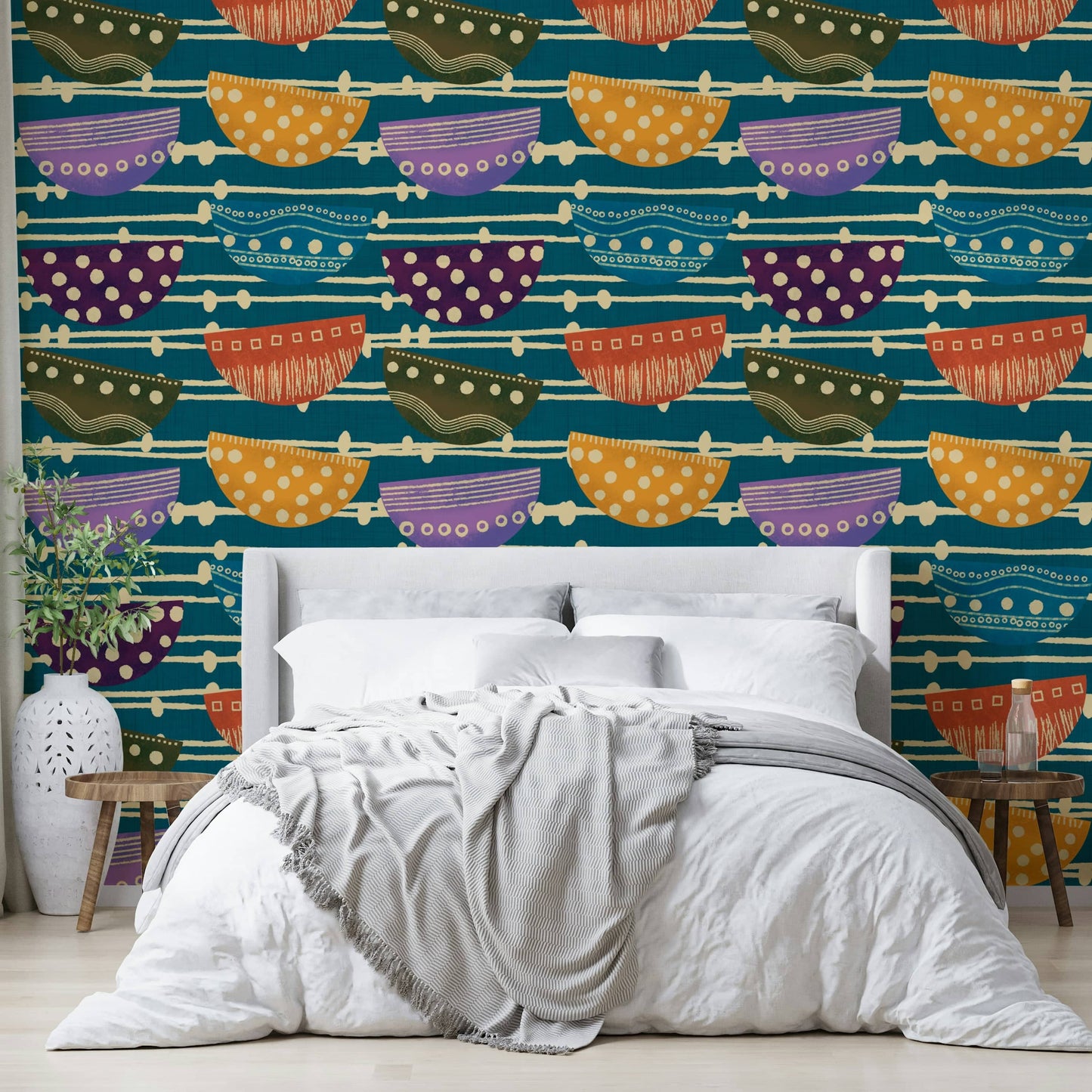 Retro Bowls stylish wall covering