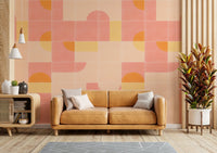 Retro Tiles 02 mural with colorful, playful tile designs

