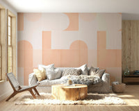 Bold geometric retro tiles for a unique, vibrant wall design

