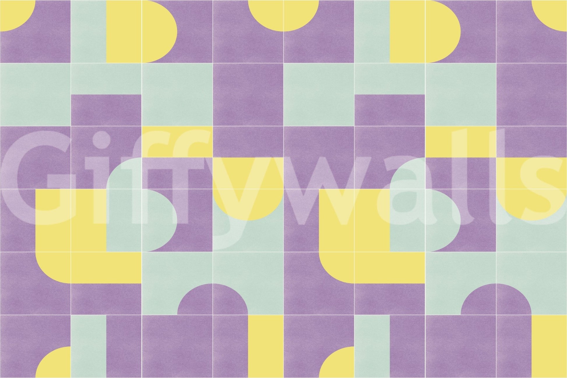 Traditional tile look wallpaper mural

