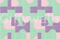 Kitchen or nook retro wallpaper mural

