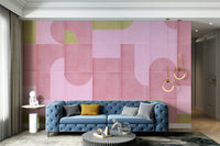 Decorative pastel tile pattern design

