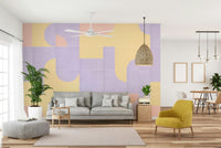 Kitchen wall mural with vintage pattern

