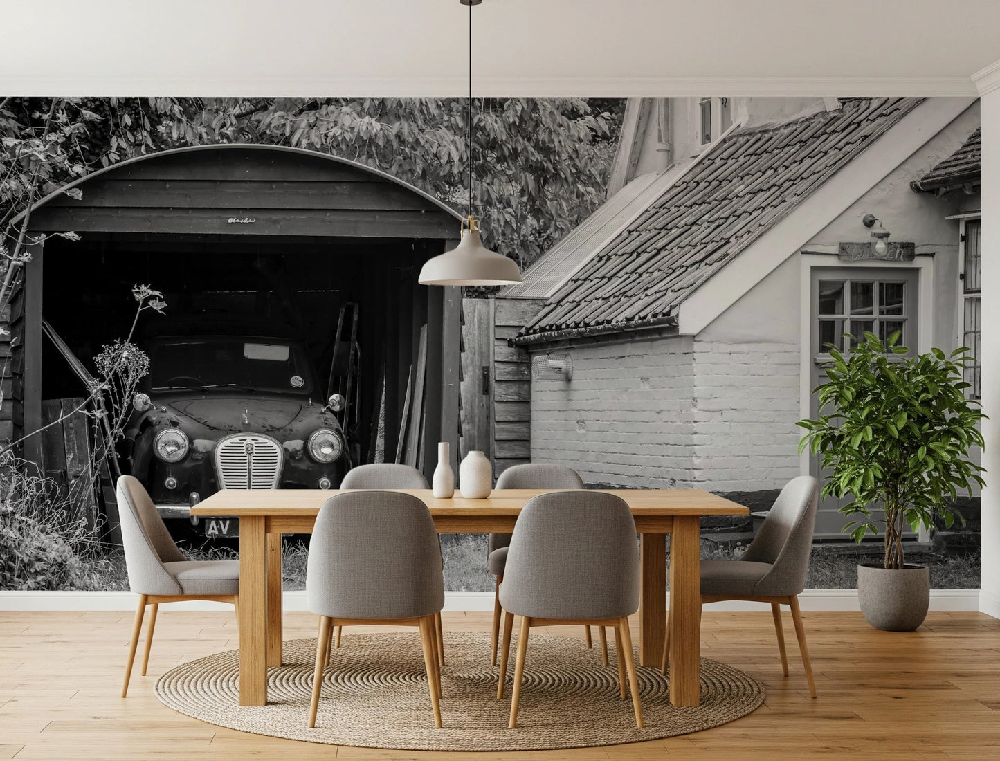 Retro Vehicle Hideaway Wall Mural