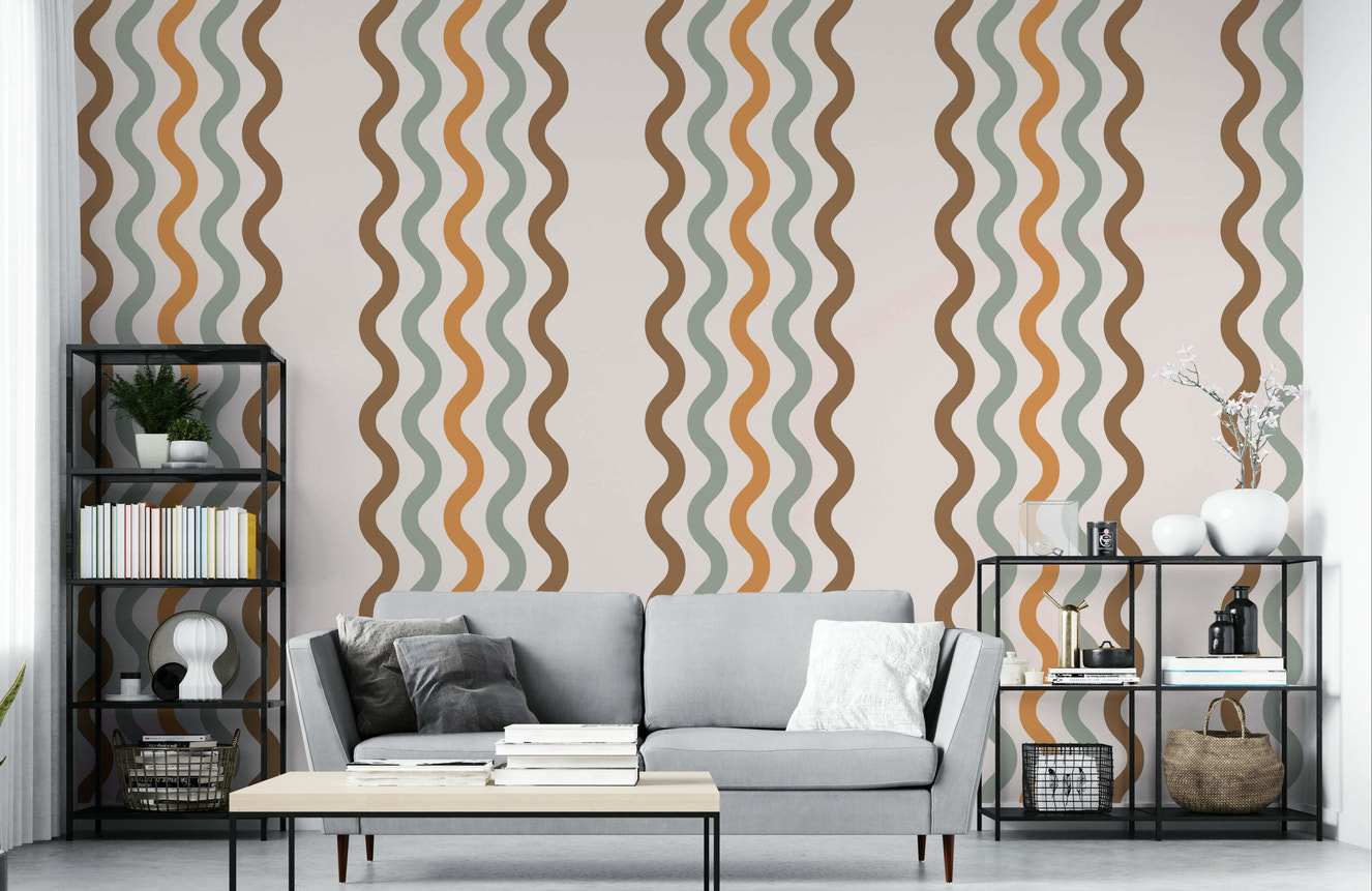 The colors are gentle, with a muted, neutral palette.

