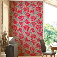 Red and lavender flower wallpaper

