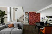 Living room vintage mural

