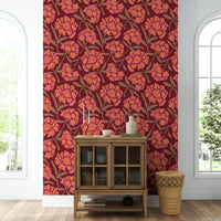 Vintage floral wallpaper design

