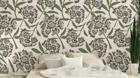 Living room vintage mural

