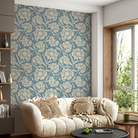 Living room vintage mural

