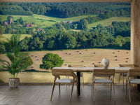 An artistic nature inspired mural for home decor.

