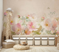 Light pastel rose wallpaper

