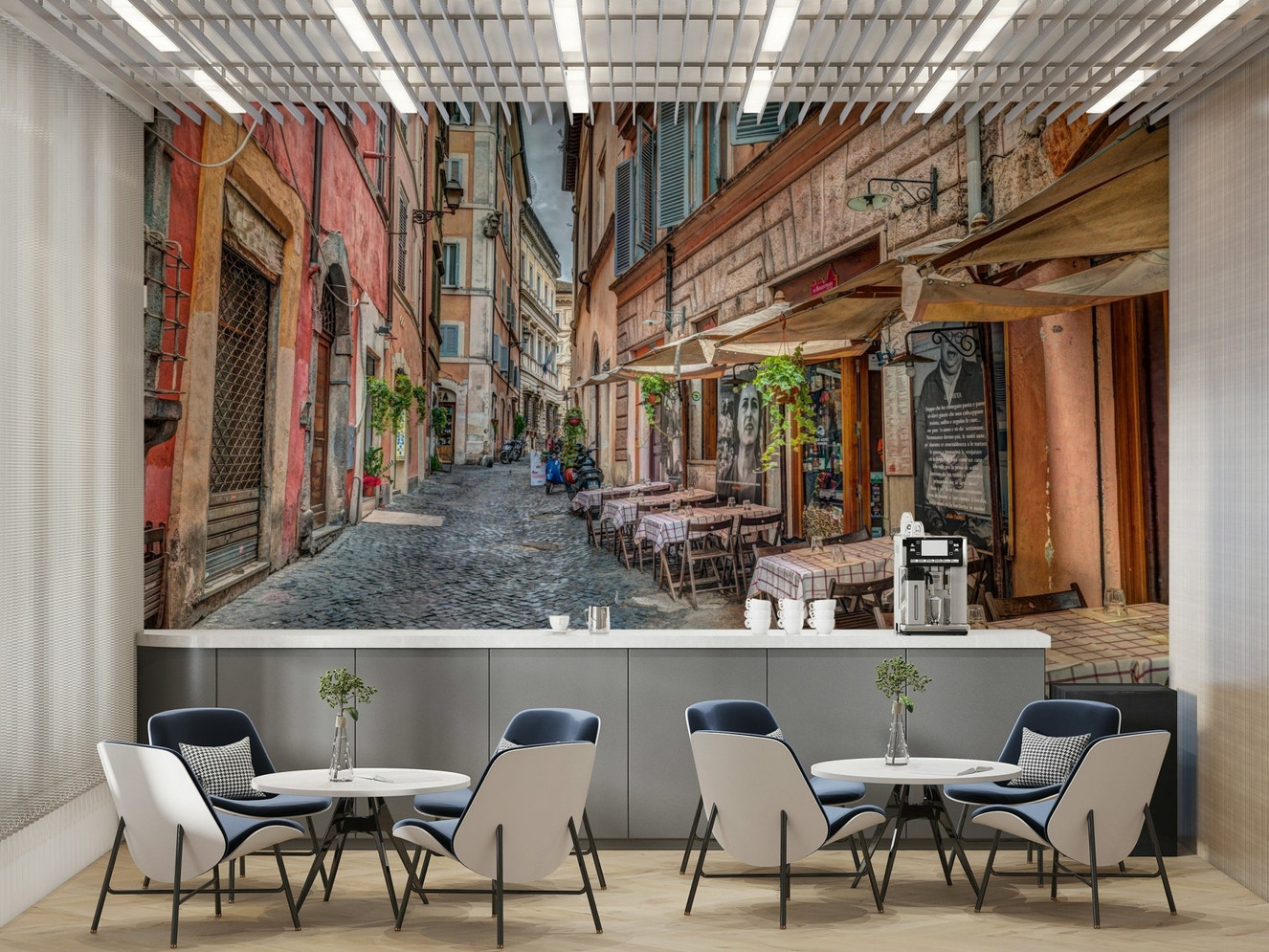 The feeling is one of quiet, urban beauty.

