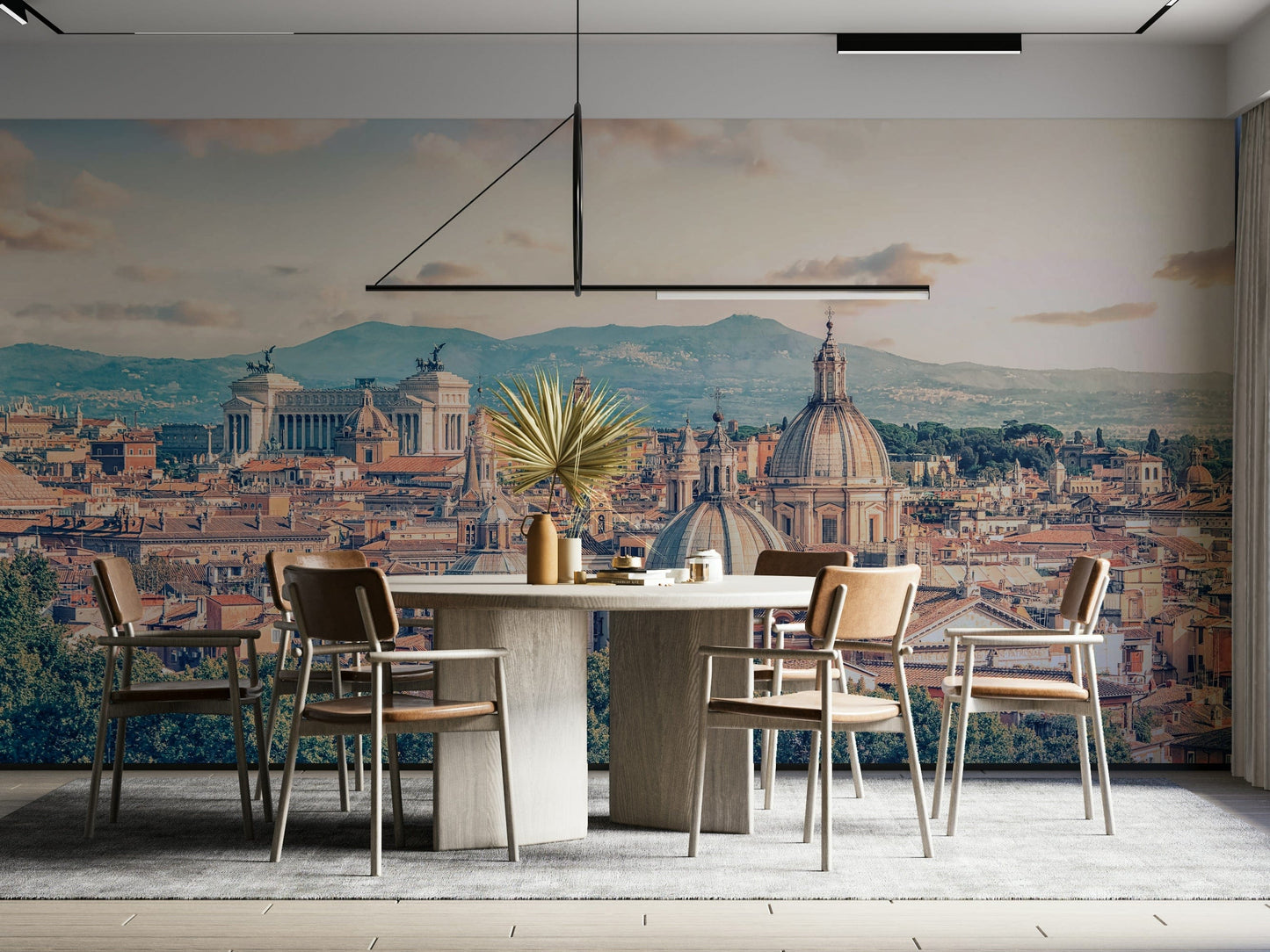 Eternal City: Roman Skyline Canvas Wall Mural
