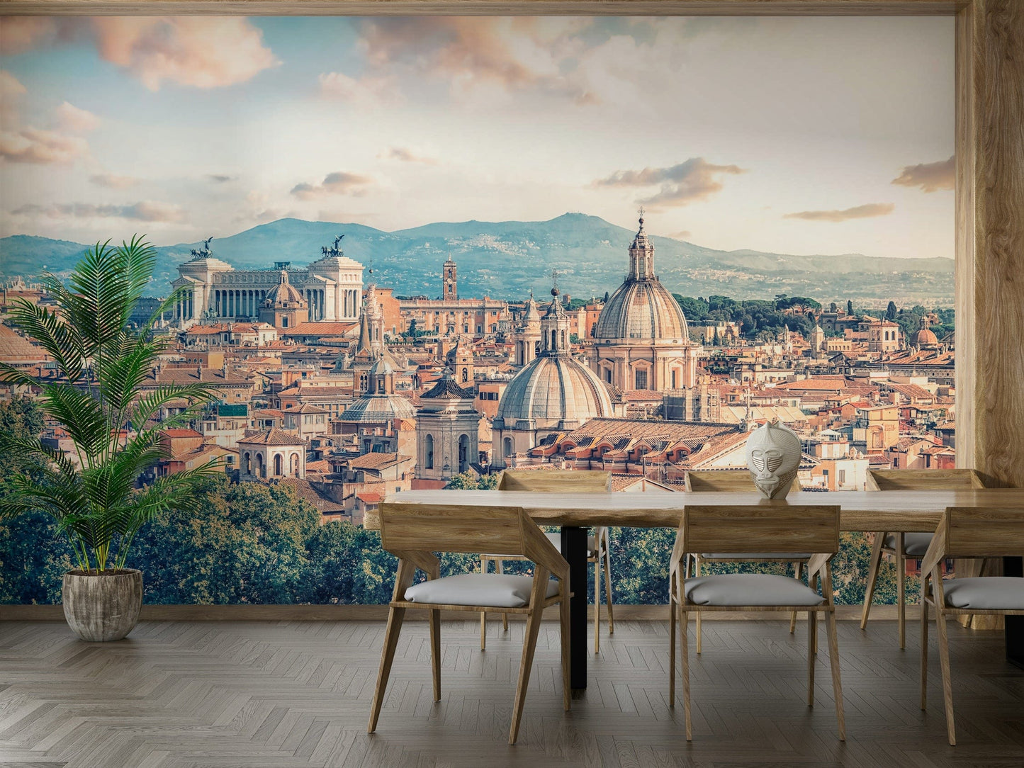 Eternal City: Roman Skyline Canvas Wall Mural