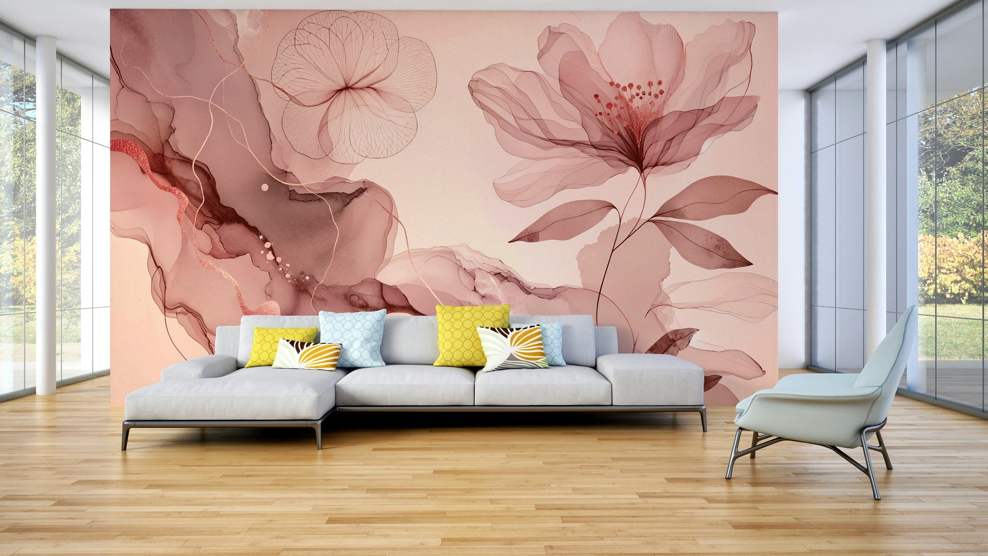 A beautiful floral pattern with a dreamy charm.