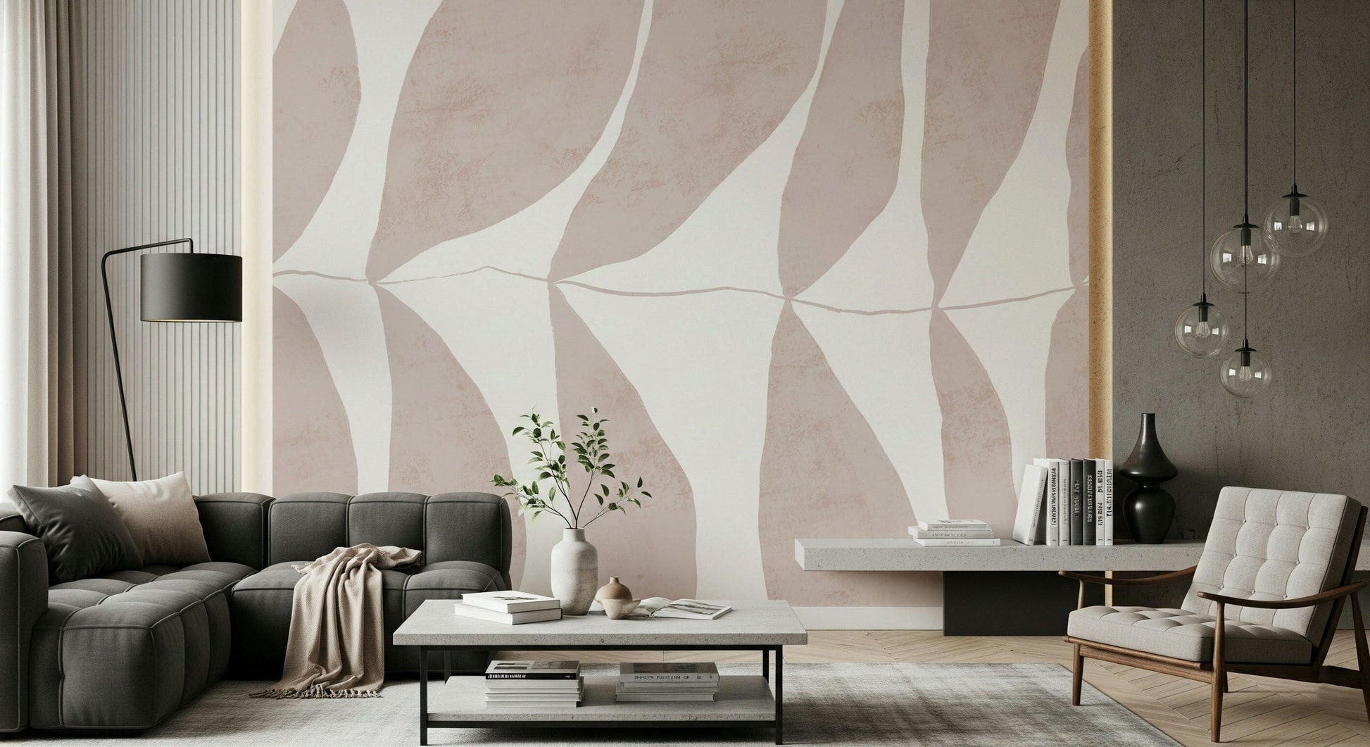 A classic floral wallpaper for walls with a calming theme.

