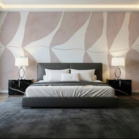 An artistic elegant petal mural on minimalist wallpaper.

