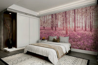 The colors are a blend of soft pinks, roses, and earthy tones.

