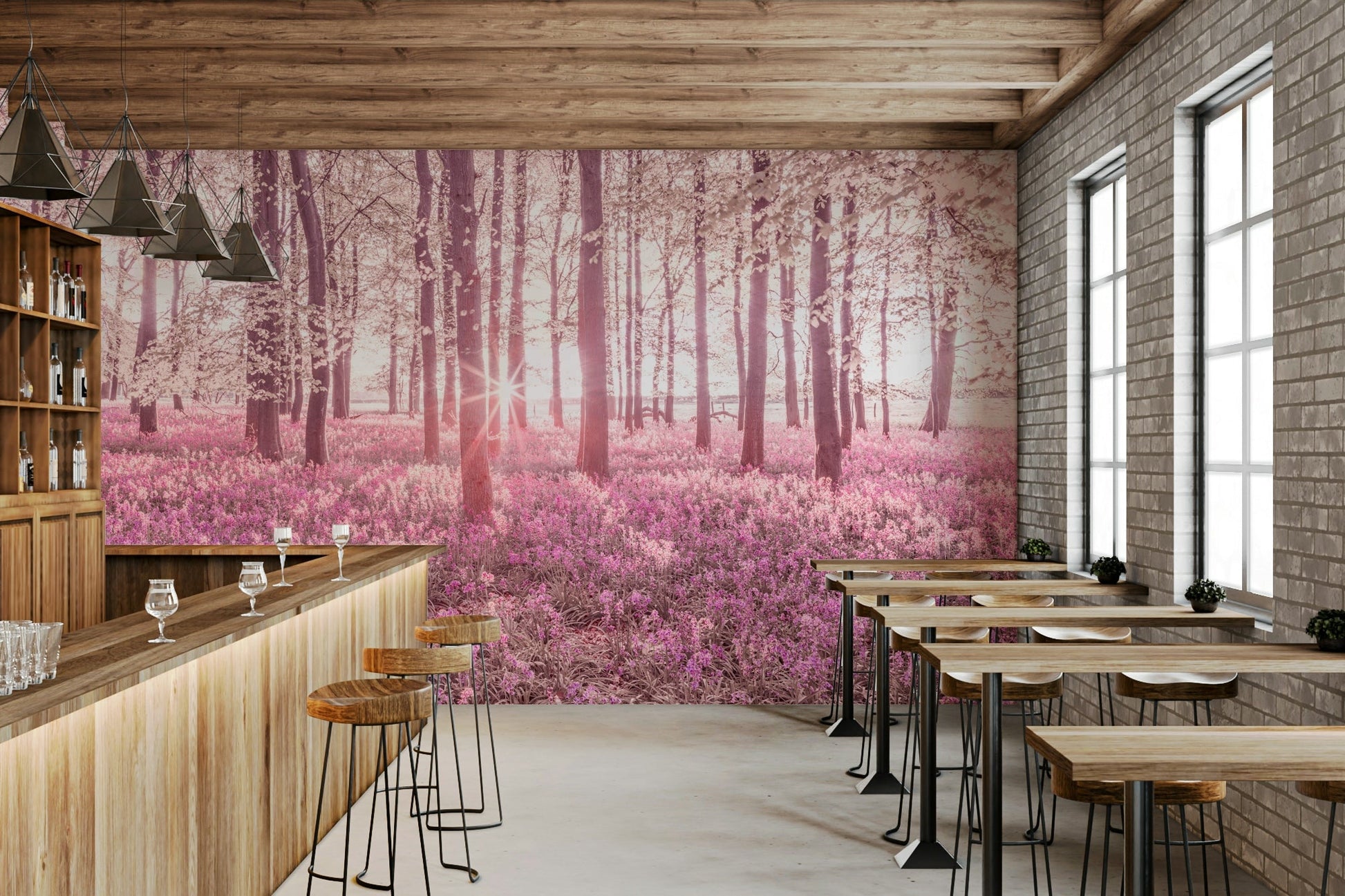 A large-scale nature art print.


