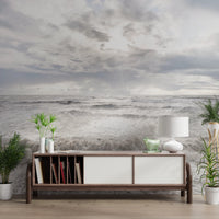 Rough Stormy Sea Wall Mural