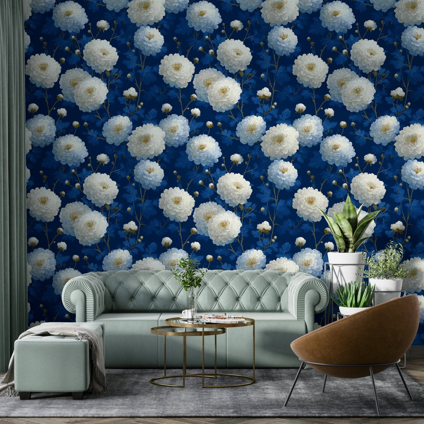 Royal Bloom dignified wall mural