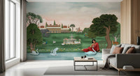 Royal garden scene Royal Garden Serenity wall mural in hallway