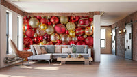 Bold red wall design for dramatic effect

