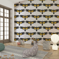 White wallpaper with soaring Andean condors


