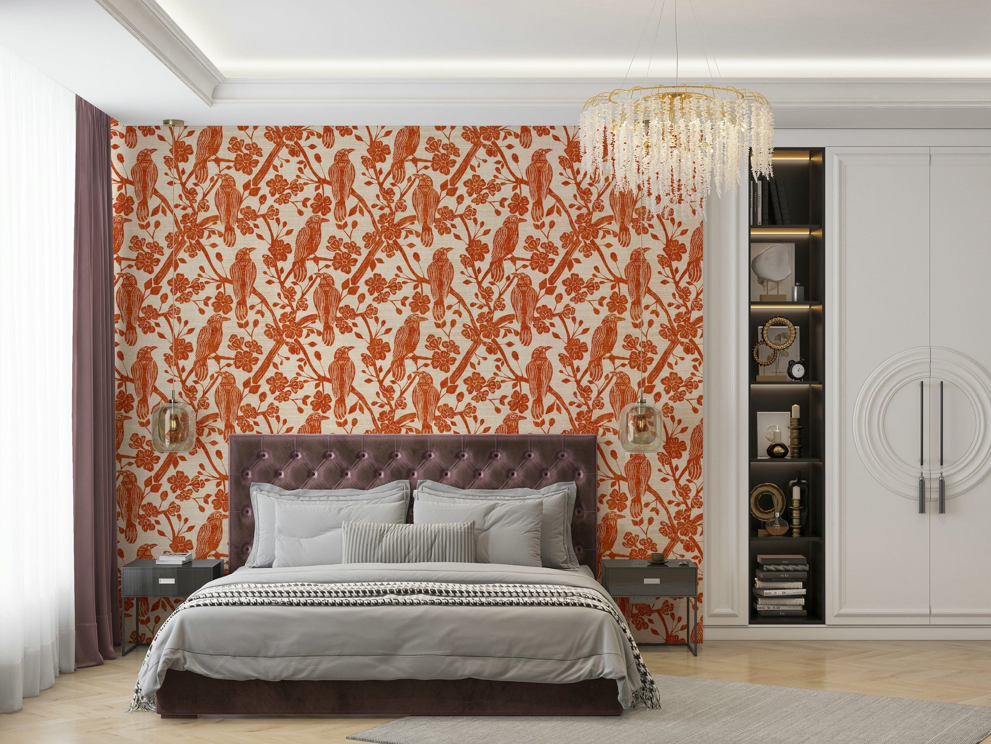 Blossom & Crow natural mural wallpaper