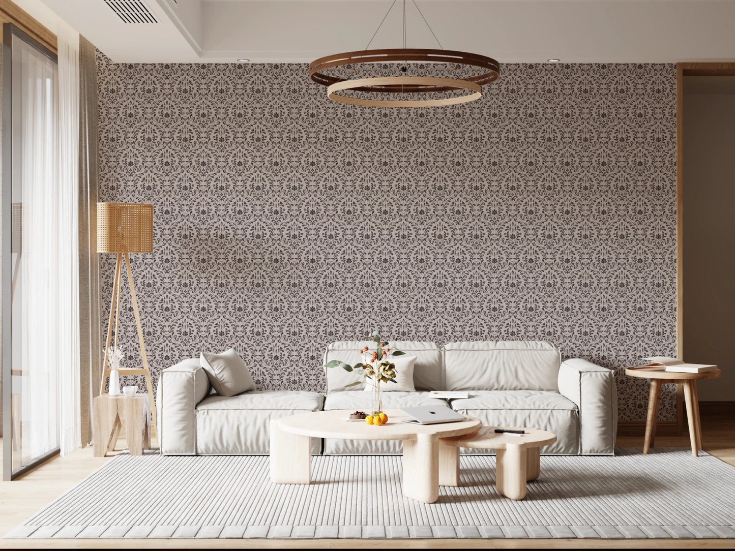 Rustic Damask Wallpaper⁠