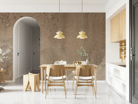 Organic abstract composition with natural earthy shades, wall mural