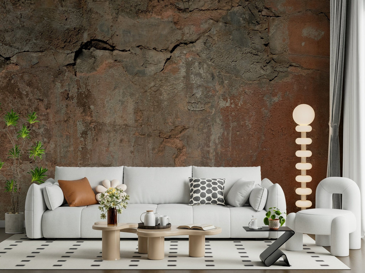 Rustic Earth Tones Wall Mural -2306787