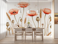Rustic Floral Haven Wall Mural