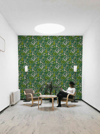 Vintage botanical wallpaper design

