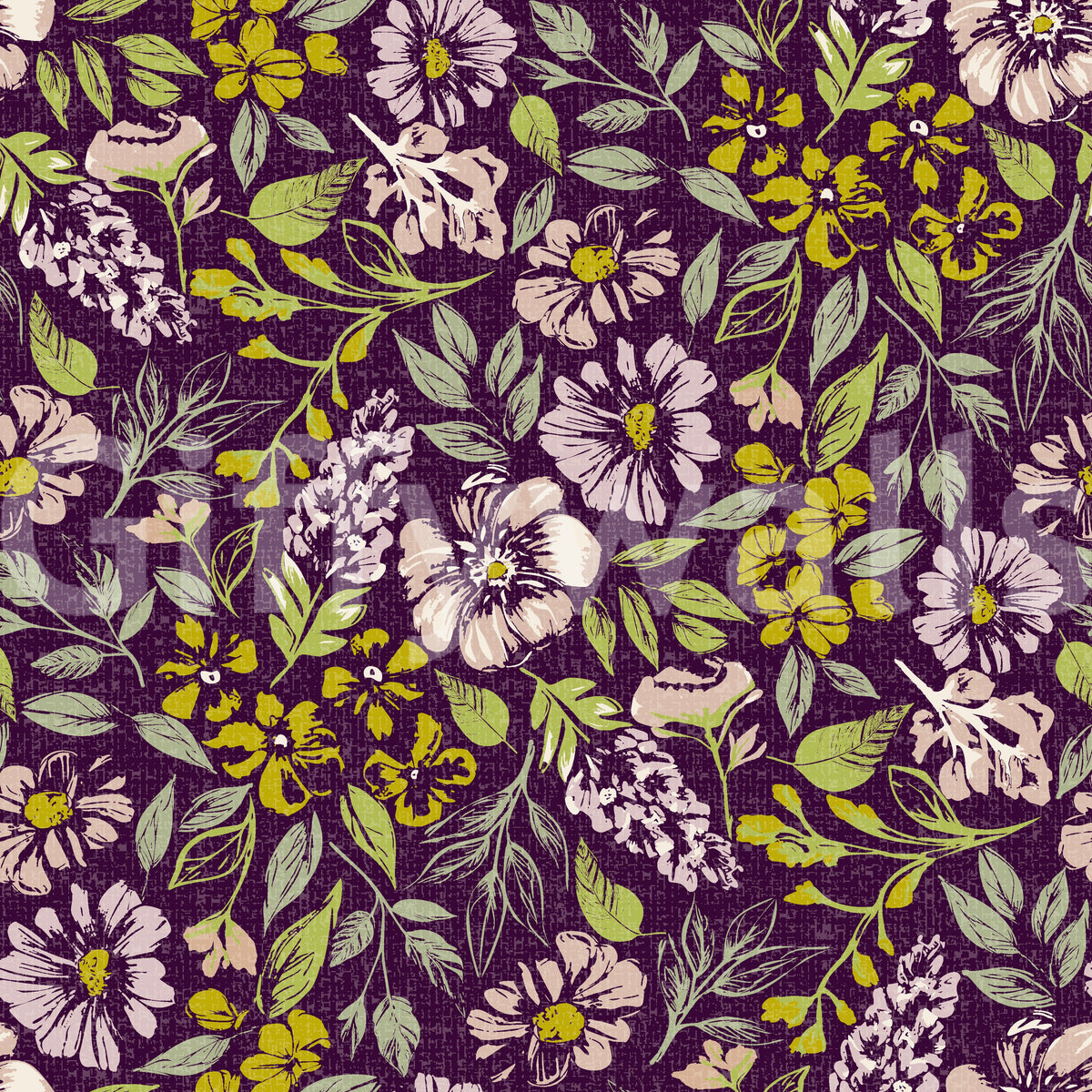 Floral tapestry mural for rooms


