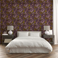 Ornate botanical mural wallpaper

