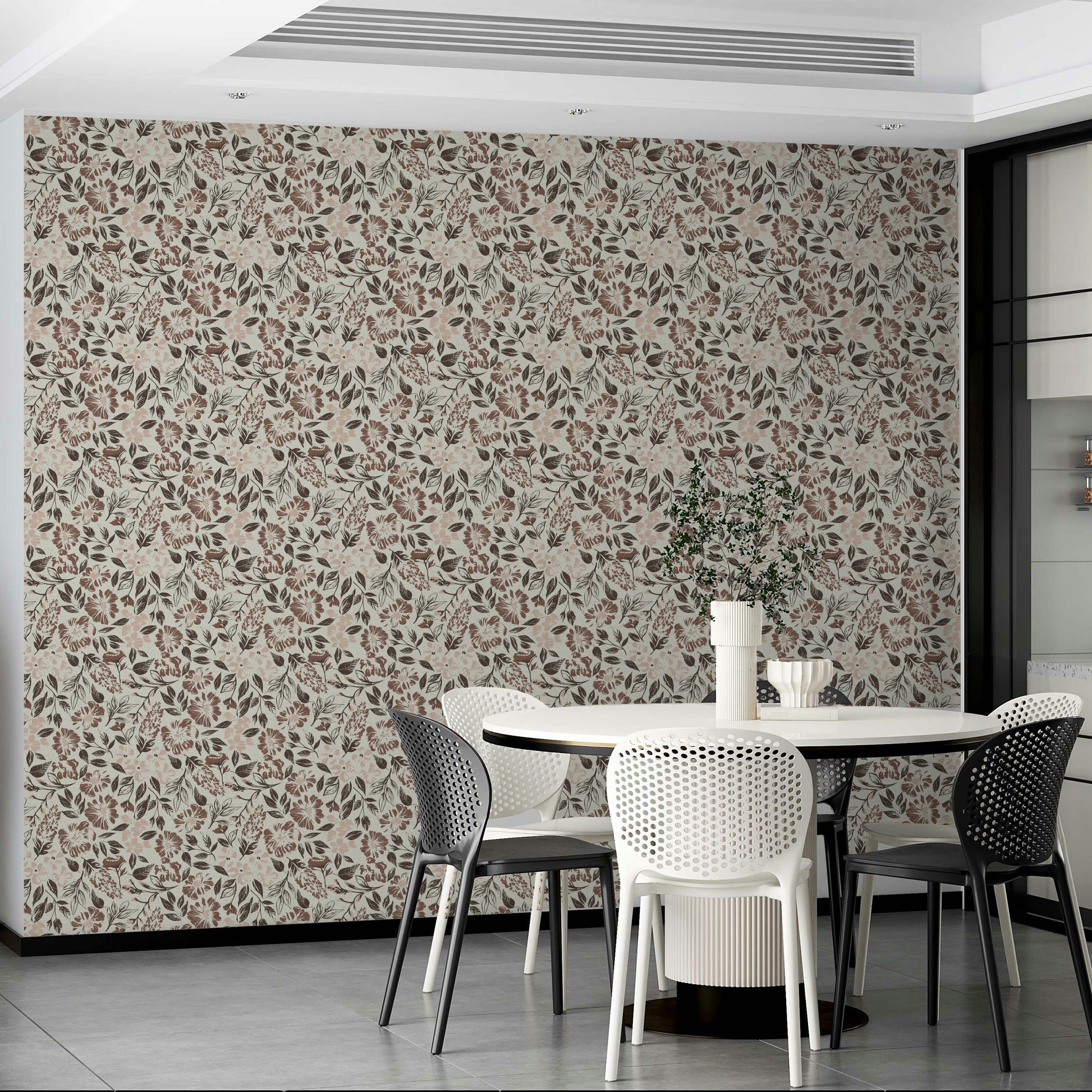 Classic floral wallpaper for walls

