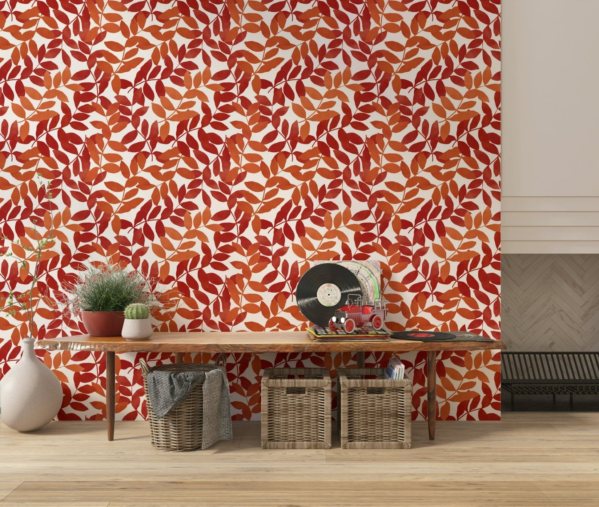 Rustic Leaves Wallpaper⁠