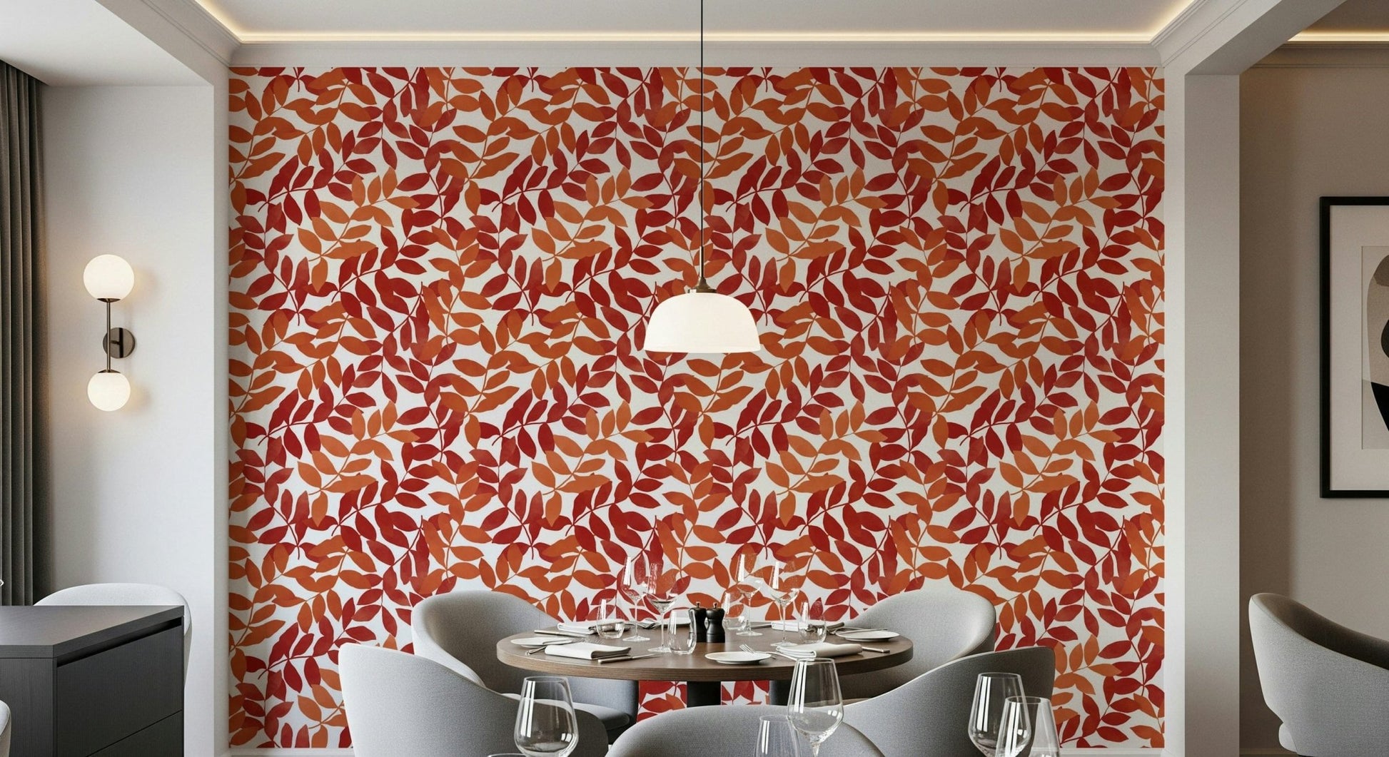 Rustic Leaves Wallpaper⁠