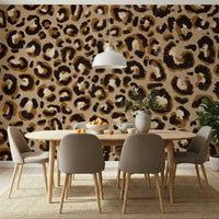 A serene subtle animal pattern wall mural for your decor.
