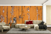 The wall art combines a natural texture with a vintage feel.

