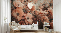 A serene subtle flower wall mural for your decor.

