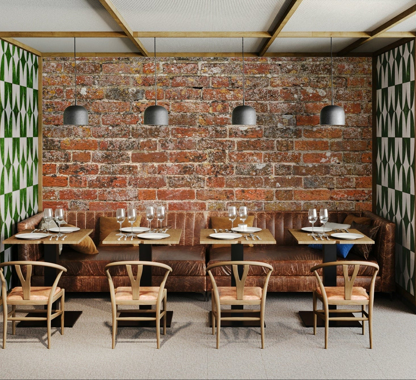 An artistic texture print mural for home decor.

