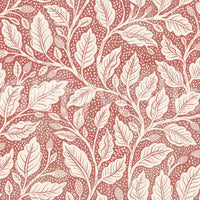 Living room red branch wallpaper design


