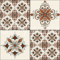 Orange and brown tile wallpaper

