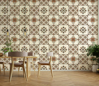 Vintage terracotta wall mural

